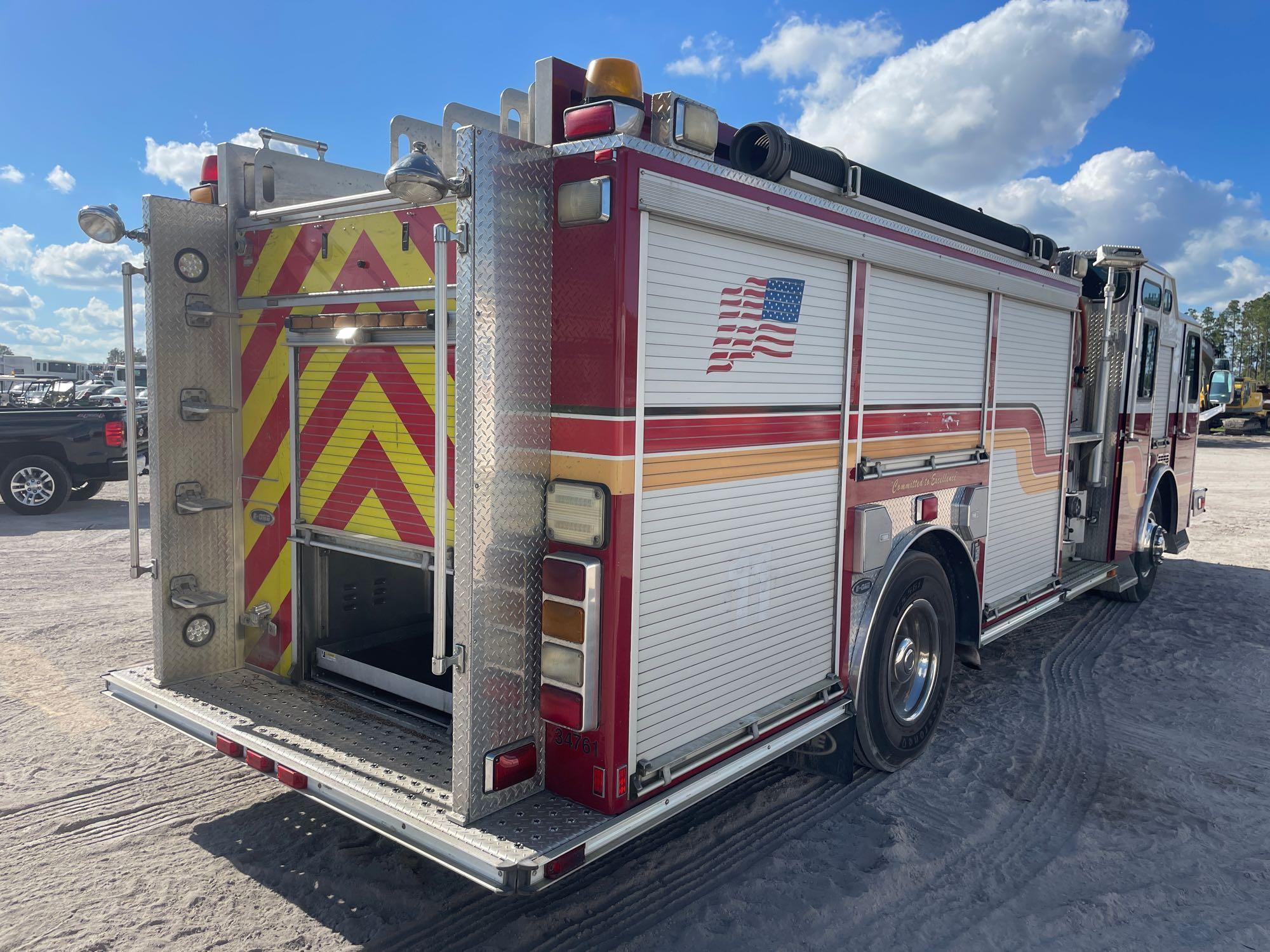 2009 E-One Pumper Engine Fire Truck