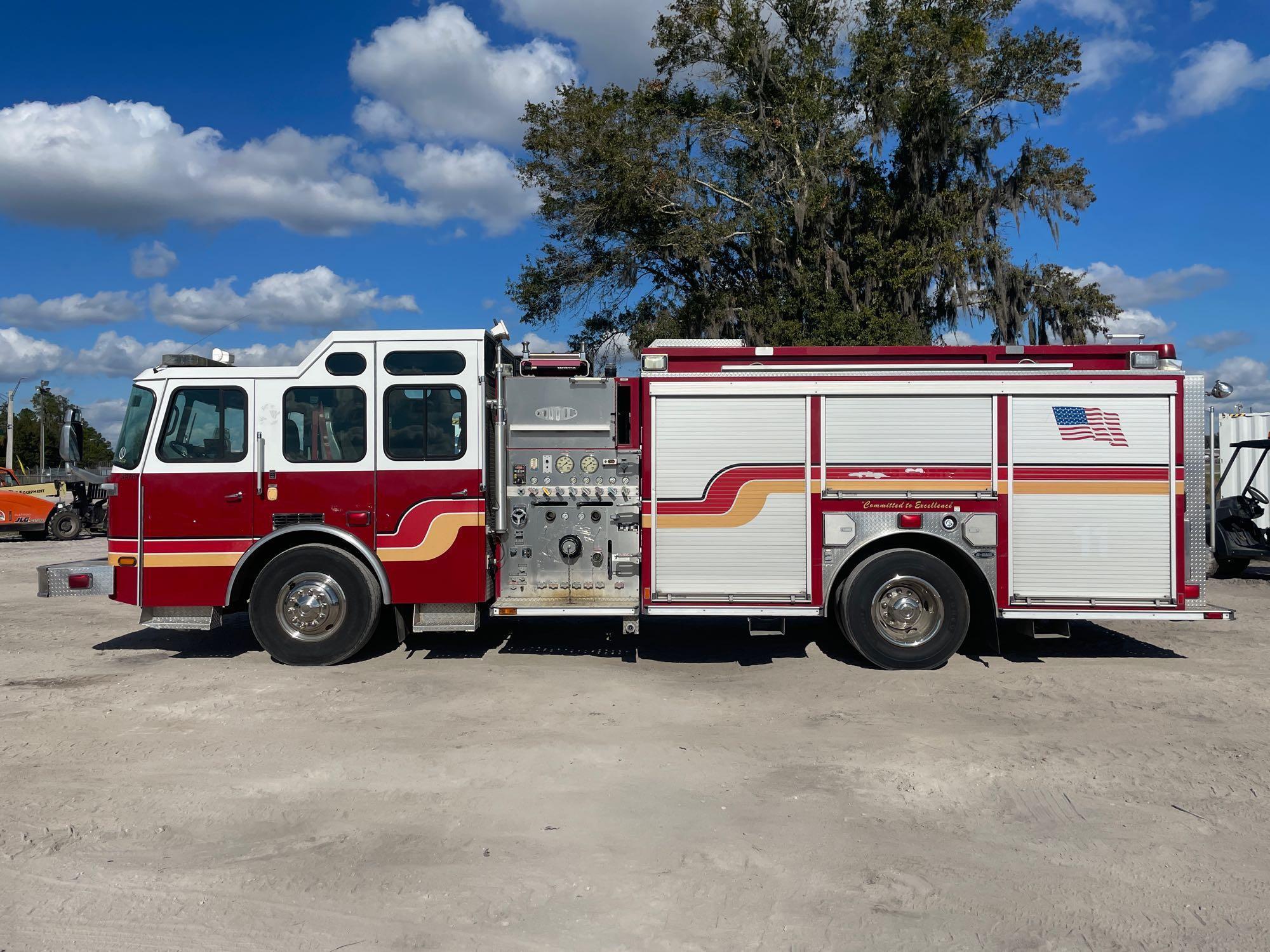 2009 E-One Pumper Engine Fire Truck