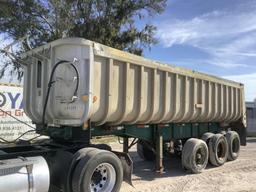 1971 Aluminum 27FT Tri-Axle End Dump Trailer