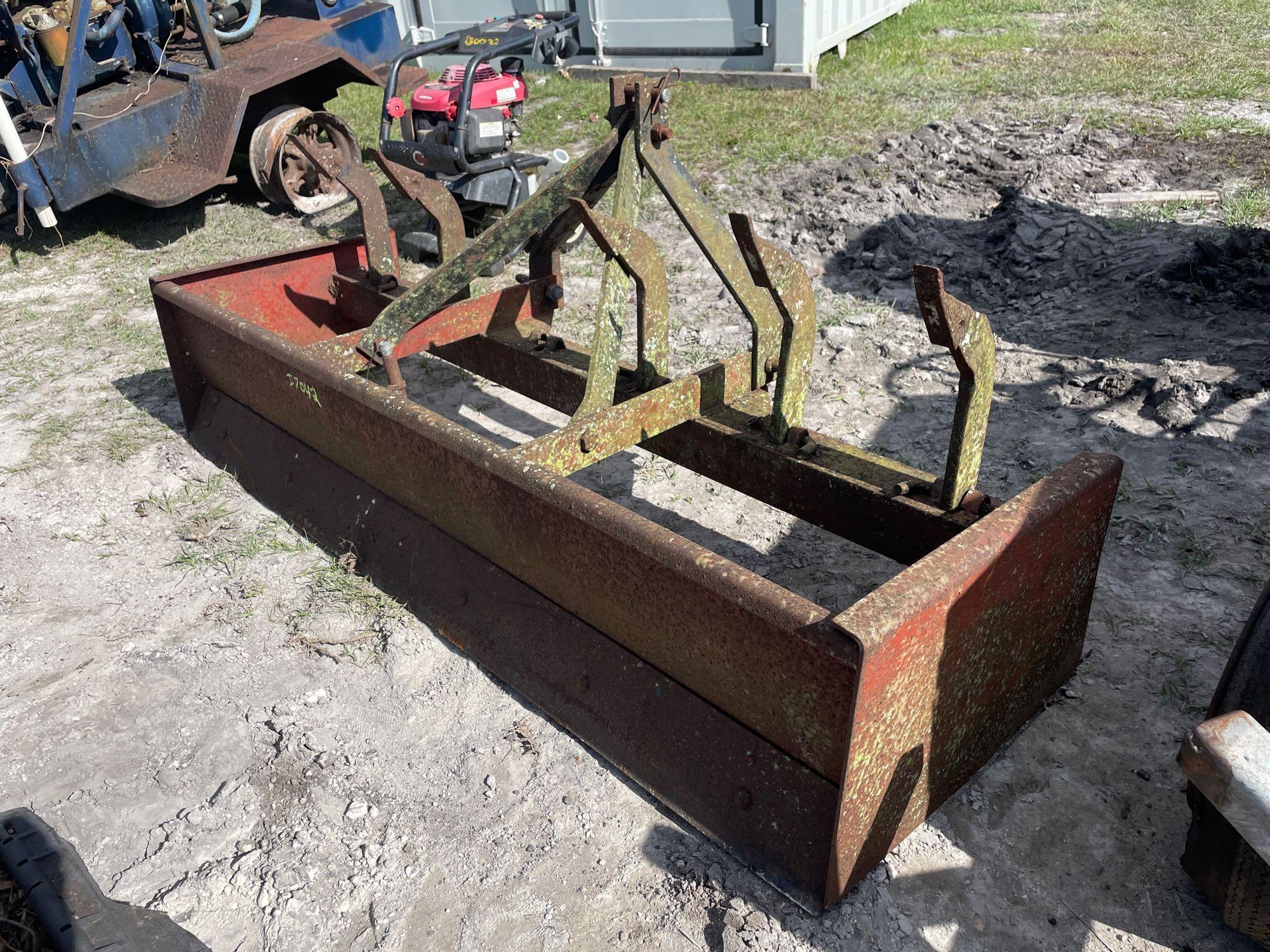 6FT 3 Point Box Blade with Scarifier Teeth