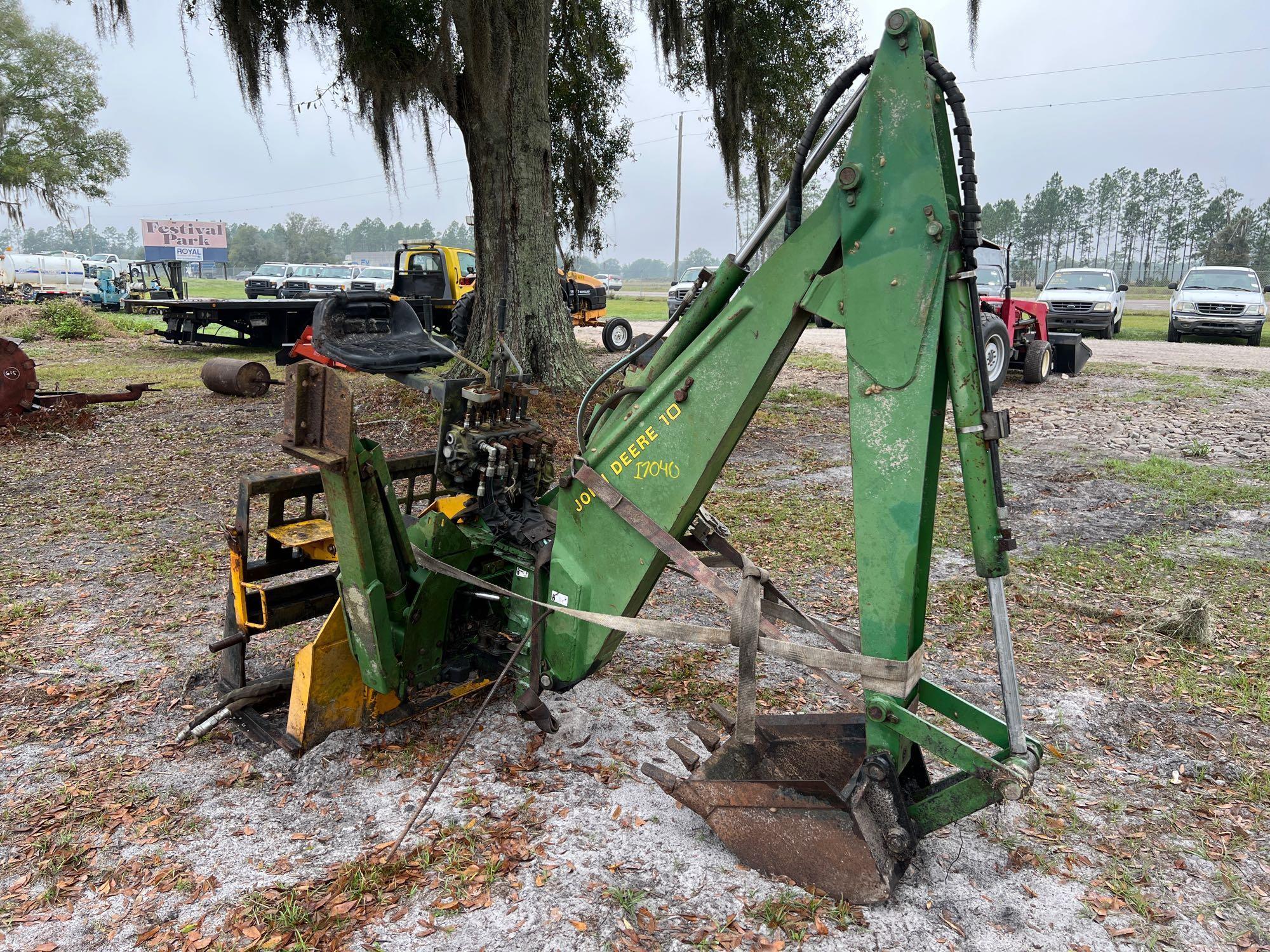 John Deere 10 Skid Steer Backhoe Attachment