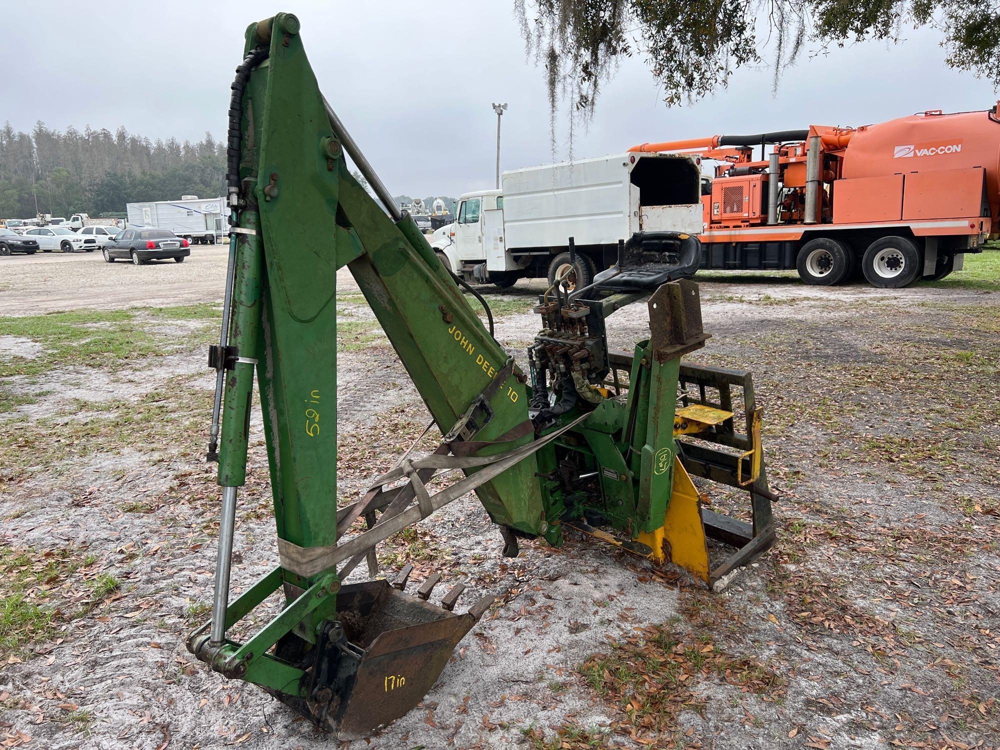 John Deere 10 Skid Steer Backhoe Attachment