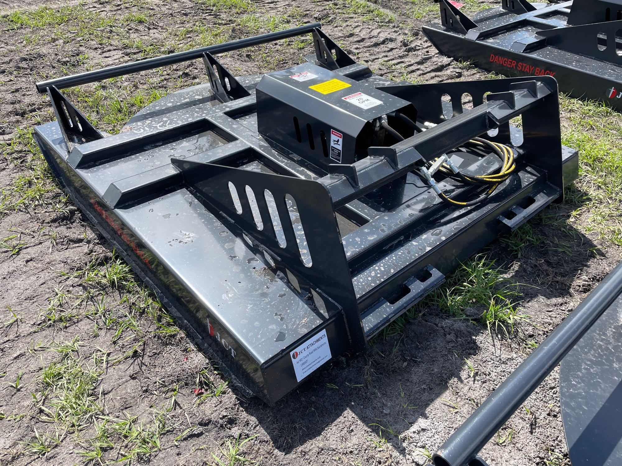 Unused 72in skid steer brush cutter attachment