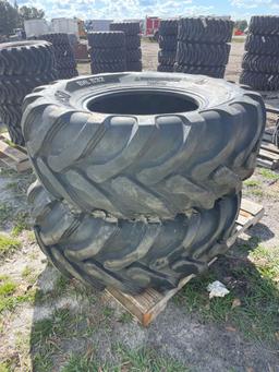 Two Unused Camso 19.5L-24 IND Tractor Tires