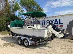 1972 Aquasport 22-2 (22 Foot) Motorboat with Trailer