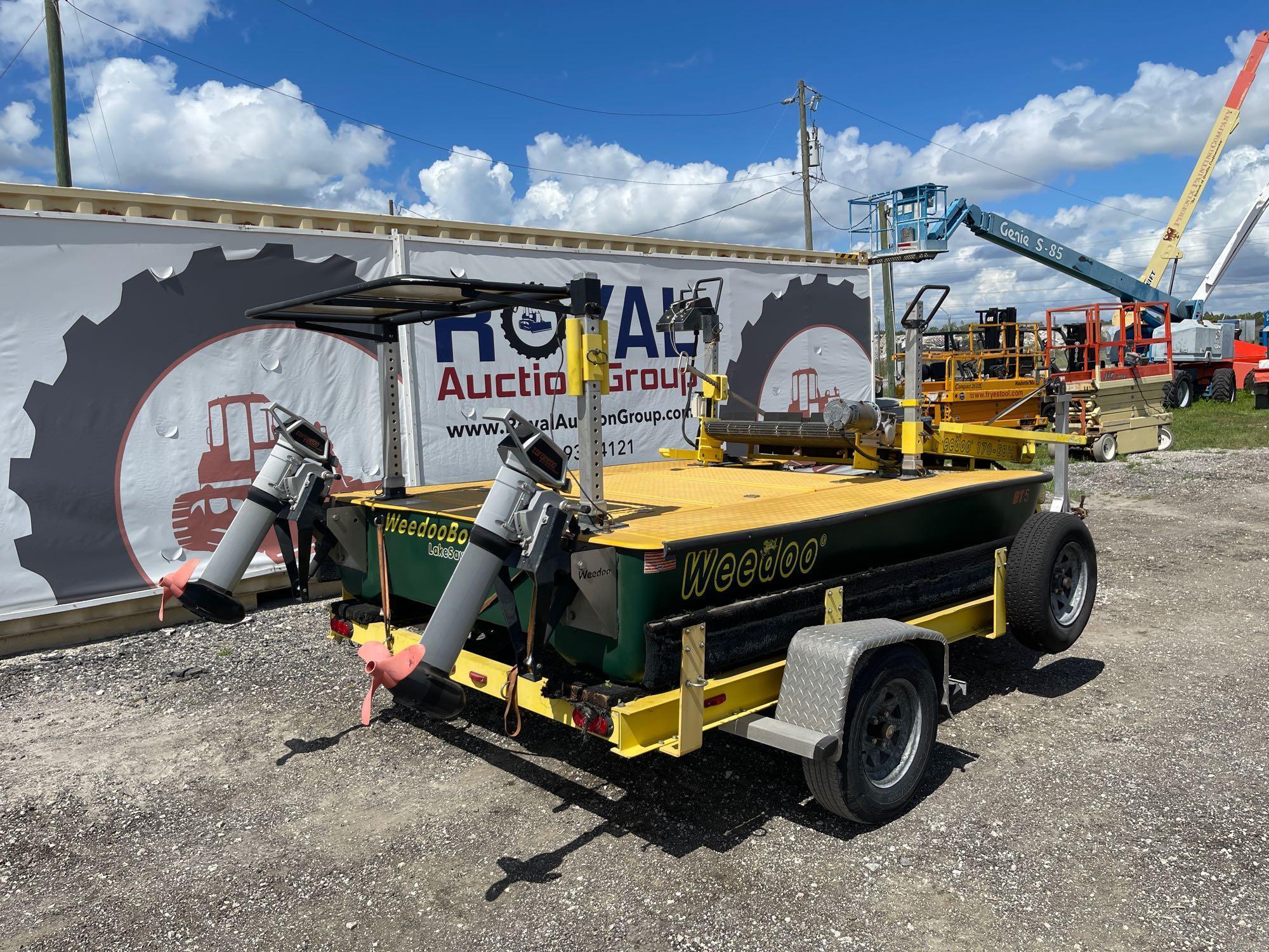 2014 Weedoo 170 EBH Pond Skimmer Extractor/Bagger/Harvester Conveyor Boat