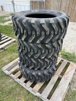 Four Unused Camso 10-16.5 Skid Steer Tires