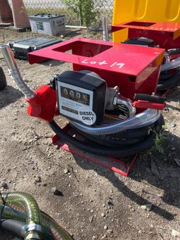 Unused Diesel Fuel Pump with Gauge and Handle