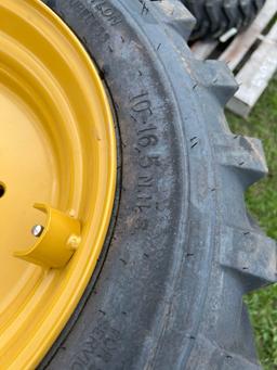 Four Unused Camso 10-16.5 Skid Steer Wheels and Tires