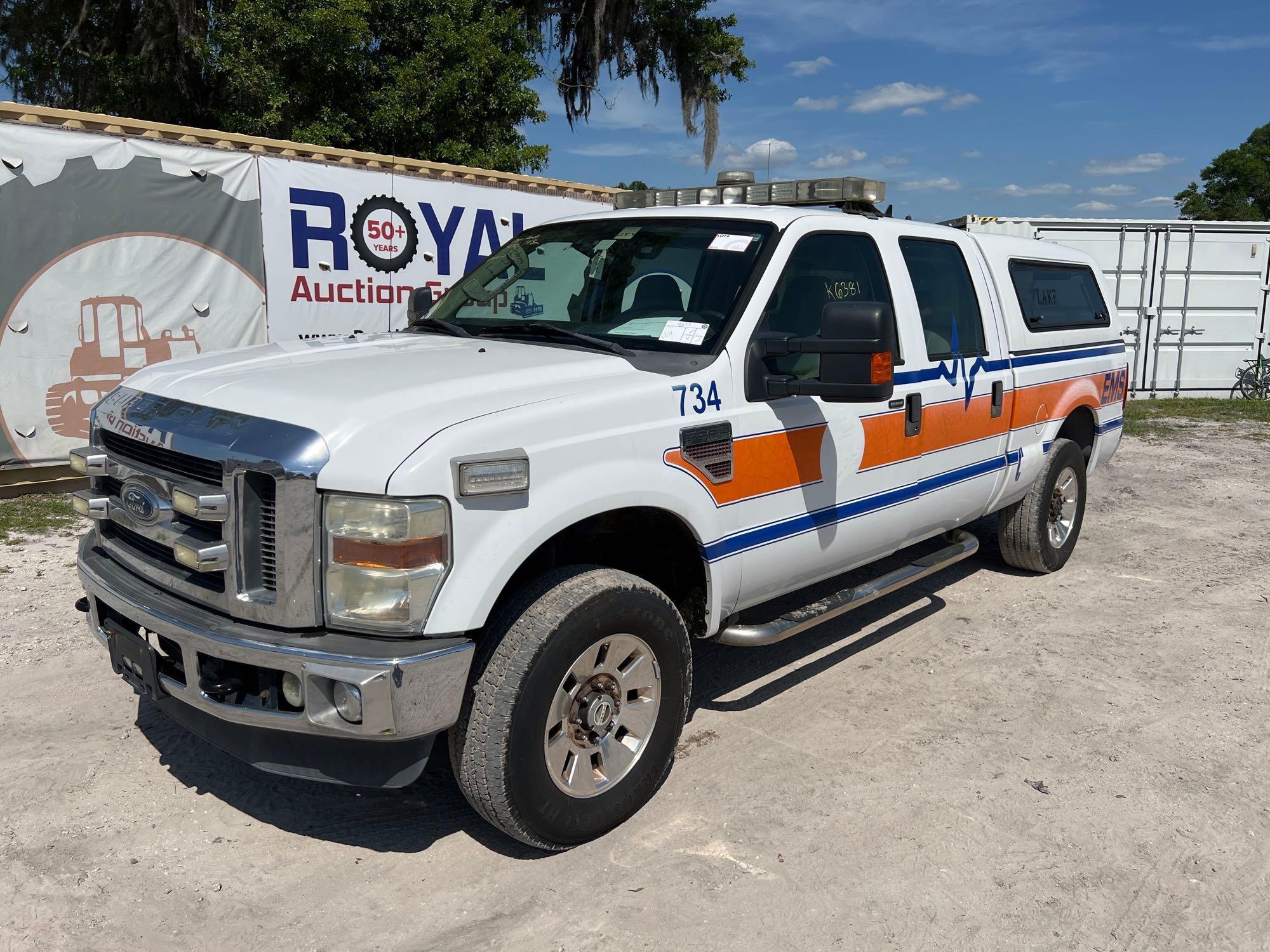 2008 Ford F-250 4x4 Crew Cab Pickup Truck - NO BUYER PREMIUM ON THIS ITEM