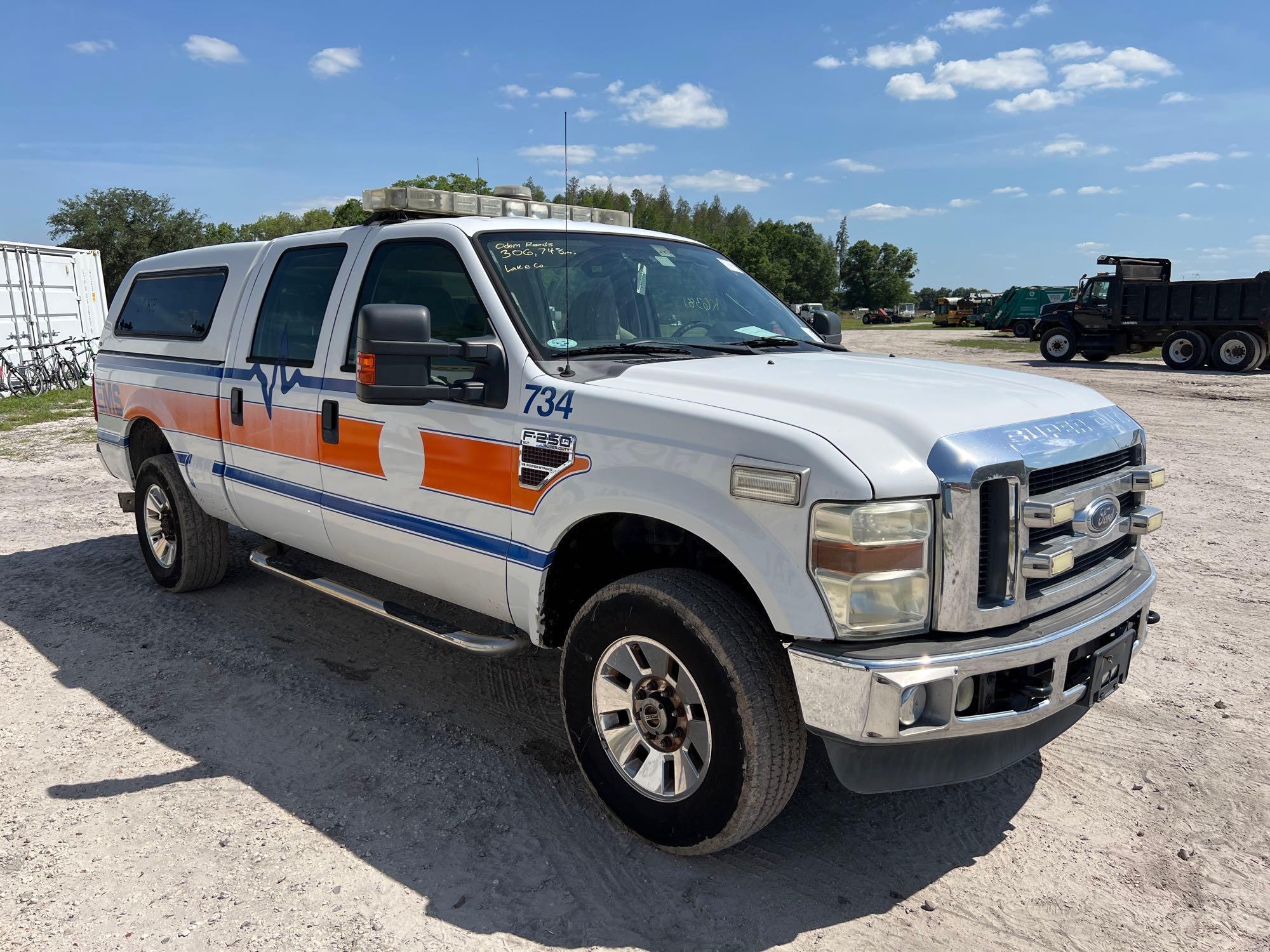2008 Ford F-250 4x4 Crew Cab Pickup Truck - NO BUYER PREMIUM ON THIS ITEM