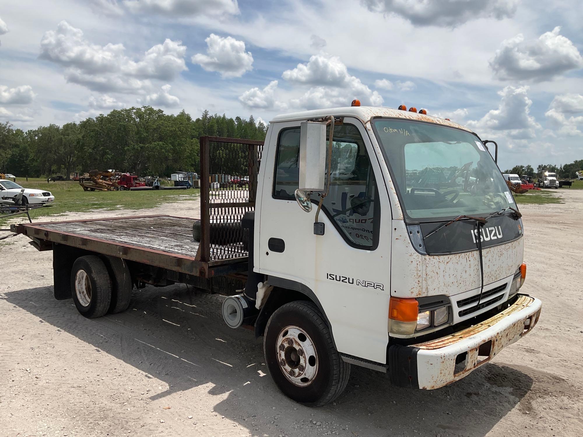 1998 Isuzu NPR Flatbed Truck 15ft