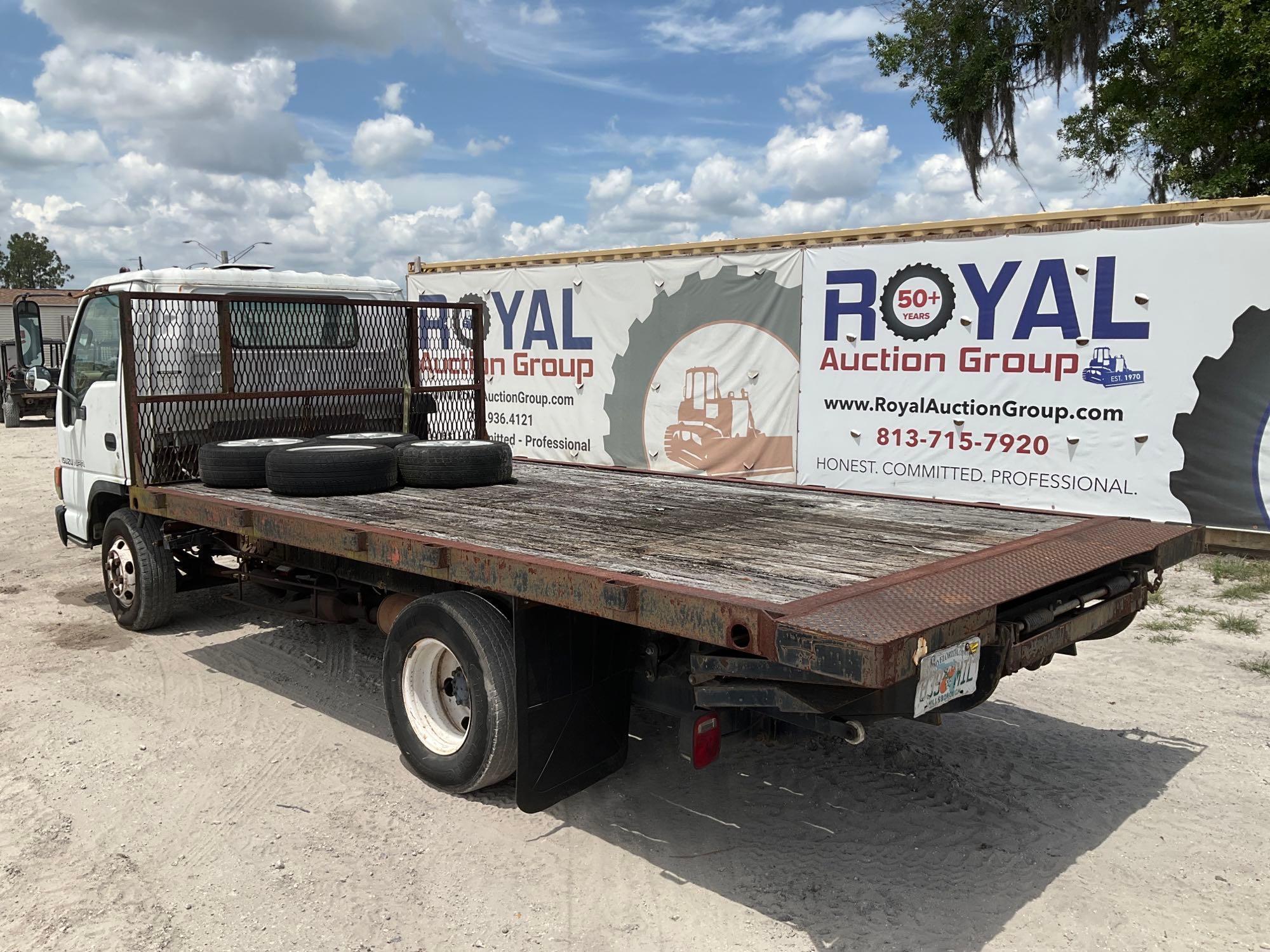 1998 Isuzu NPR Flatbed Truck 15ft