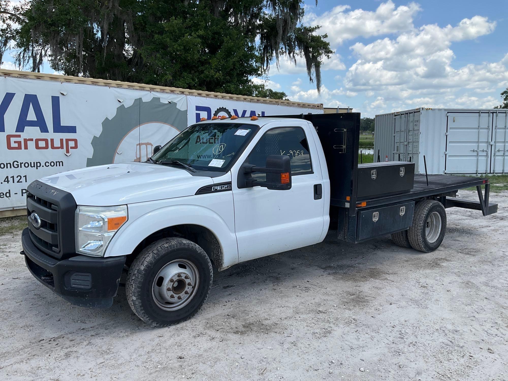 2012 Ford F-350 Flatbed Pickup Truck 12ft