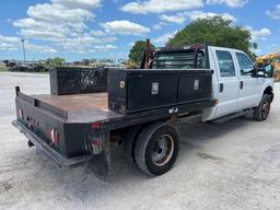 2016 Ford F-350 4x4 Crew Cab Flatbed Hauling Truck 9ft