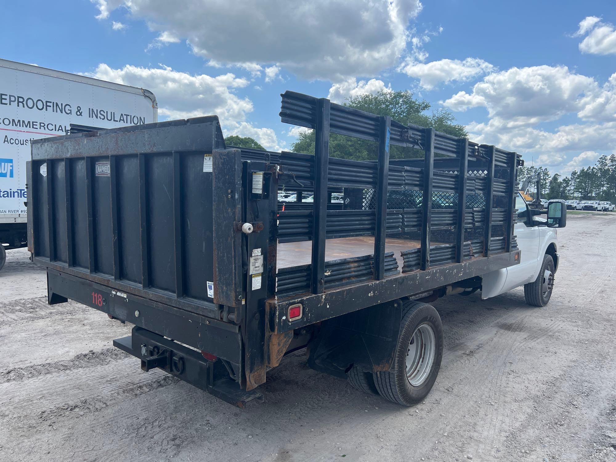 2015 Ford F-350 Flatbed Stake-Body Pickup Truck 12ft