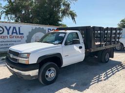 2004 Chevrolet Silverado Flatbed Stake-Body Pickup Truck 12ft