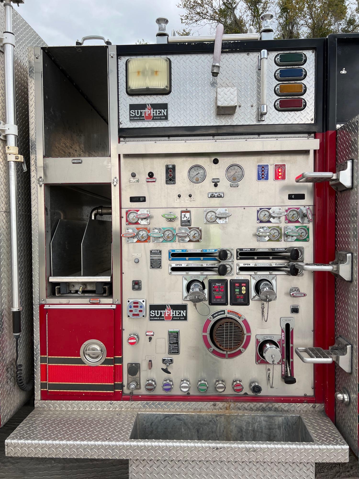 2007 Sutp QMAX 150-23L Pumper Engine Fire Truck