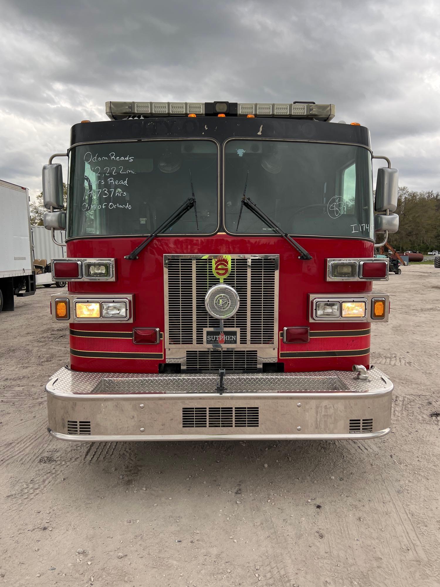 2007 Sutp QMAX 150-23L Pumper Engine Fire Truck