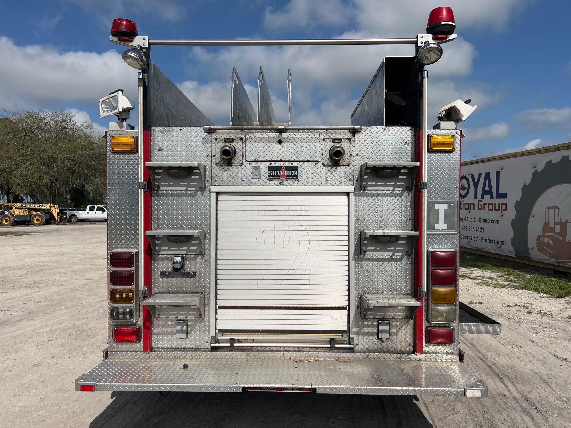 2005 Sutphen Pumper Fire Truck