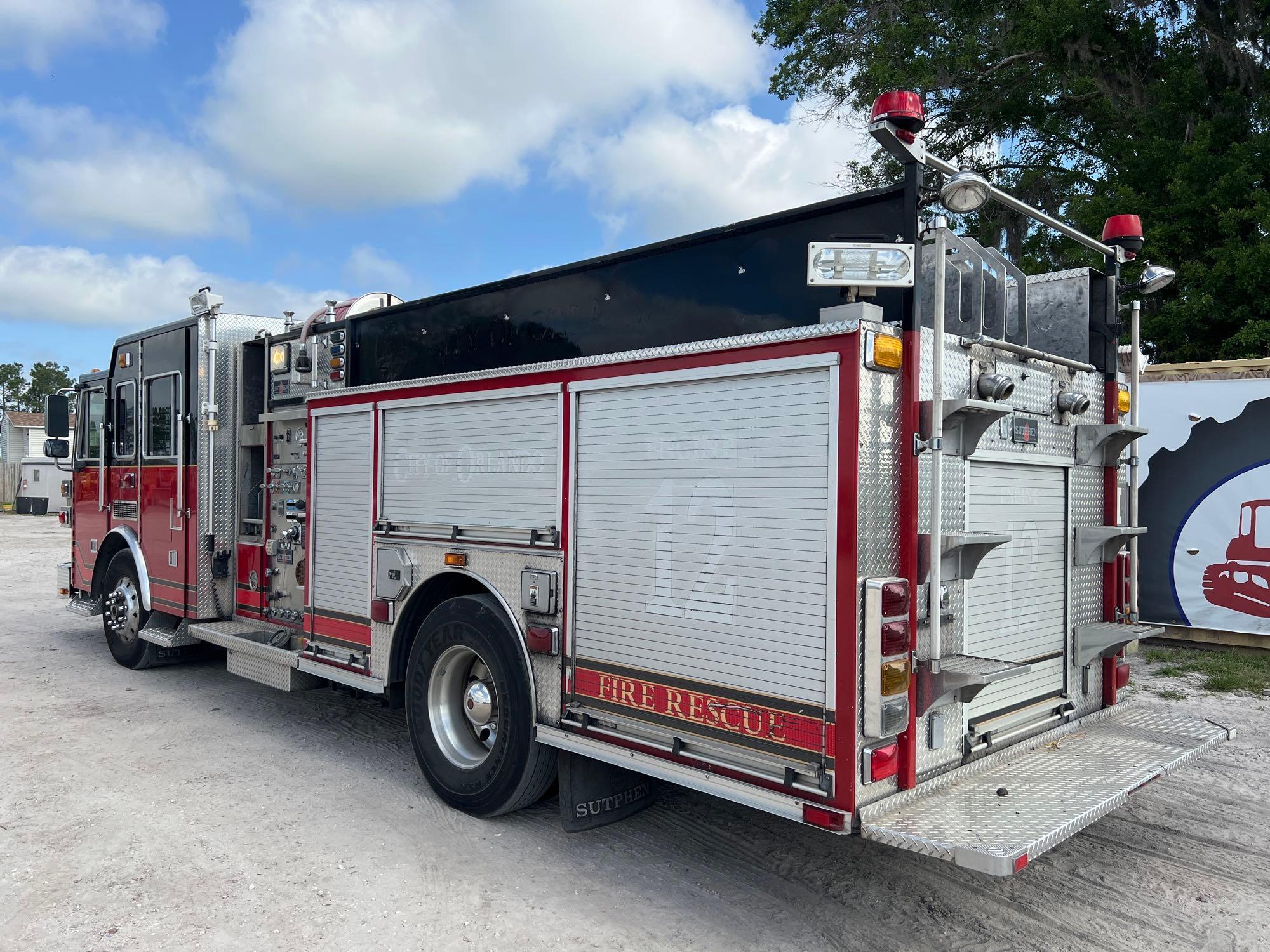 2005 Sutphen Pumper Fire Truck