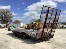 1988 25ft Tri-Axle Hydraulic Ramp Dovetail Trailer