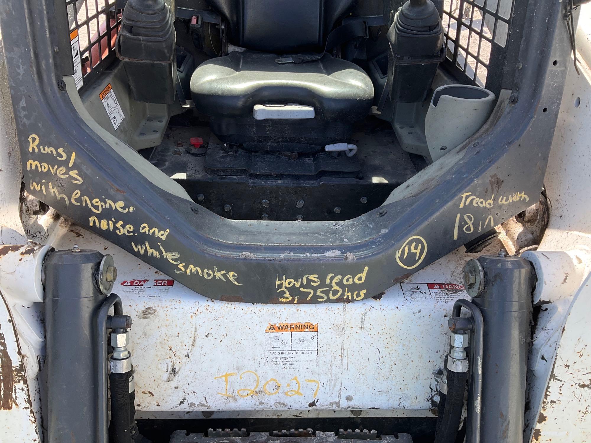 2016 Bobcat T650 Skid Steer Track Loader