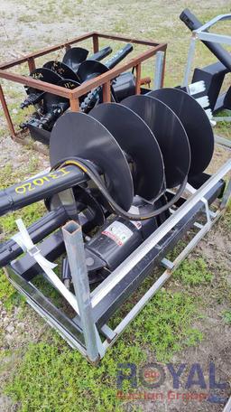 Unused JCT Skid Steer Auger Attachment