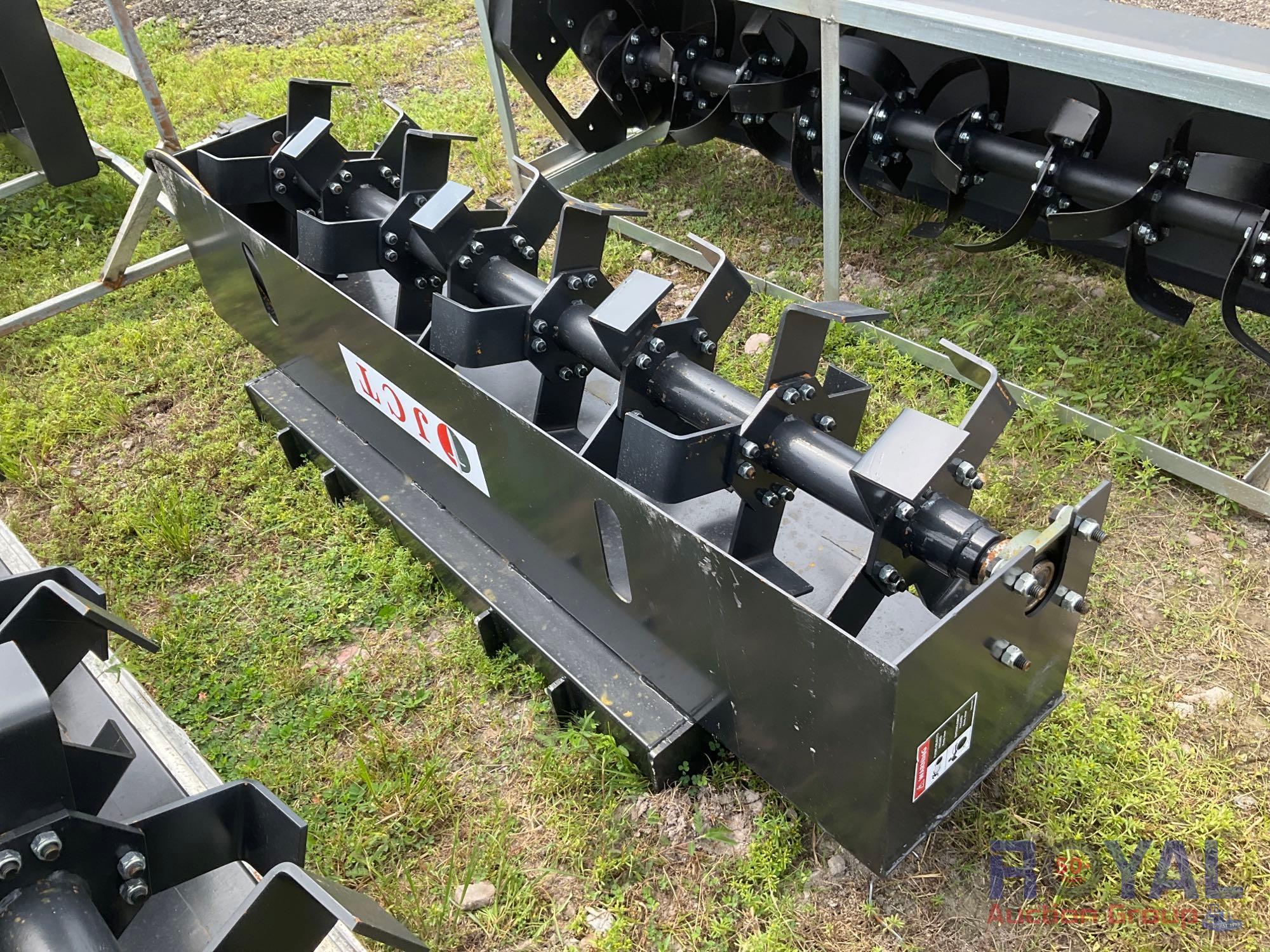 Unused 72 in. JCT Skid Steer Tiller Attachment