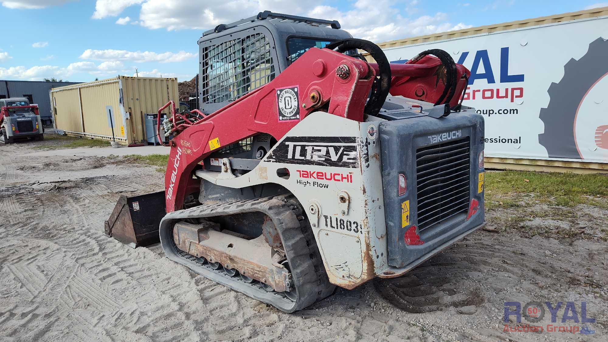 2018 Takeuchi TL12V2 2-Speed Skid Steer Loader Factory Warranty