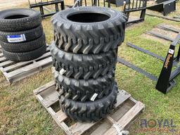 Set of 4 2022 10-16.5 Skid Steer Tires
