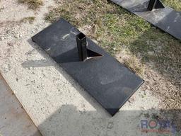 Skid Steer Hitch Receiver Plate