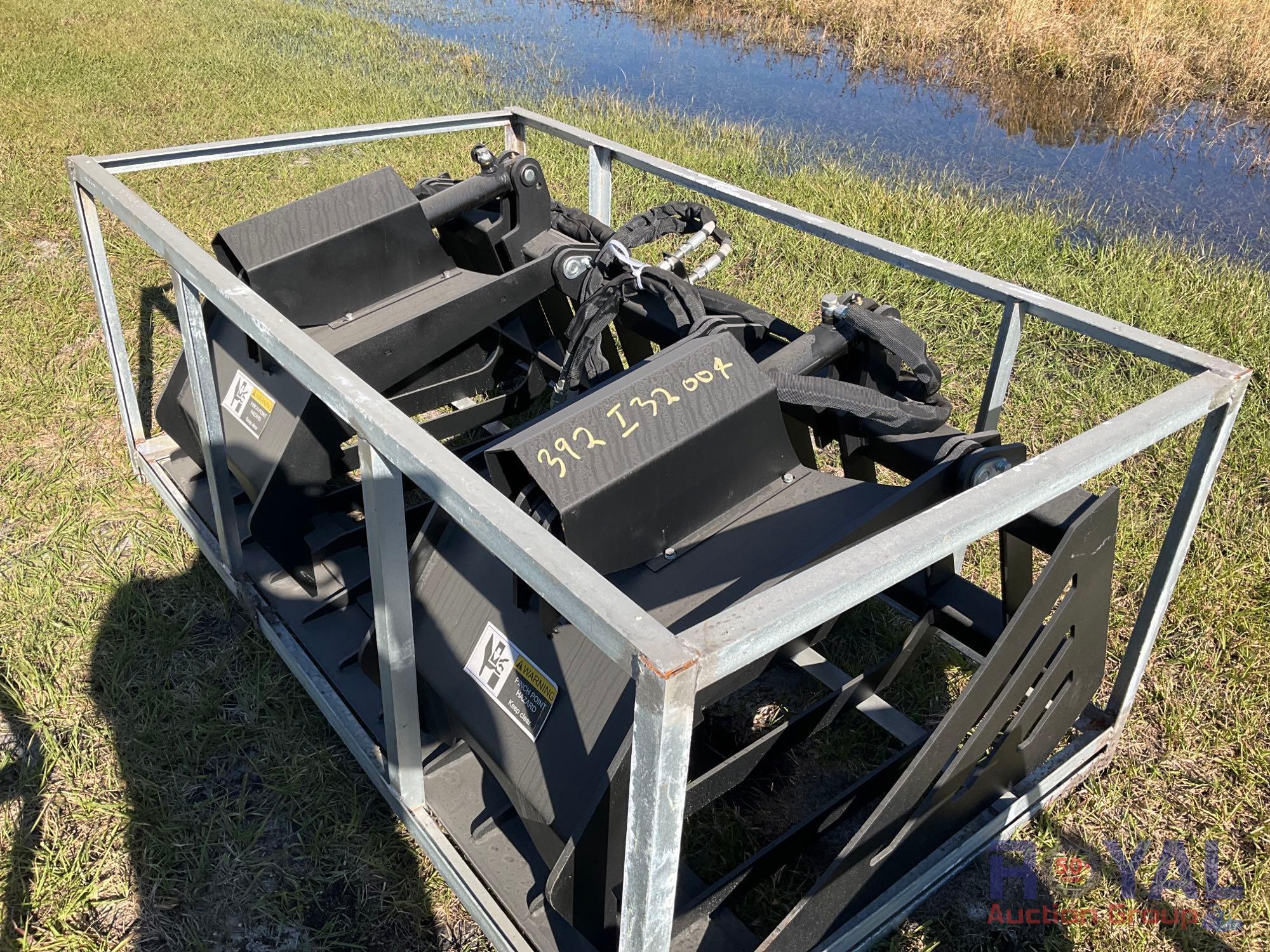 2022 Great Bear Skid Steer Rock Bucket Grapple