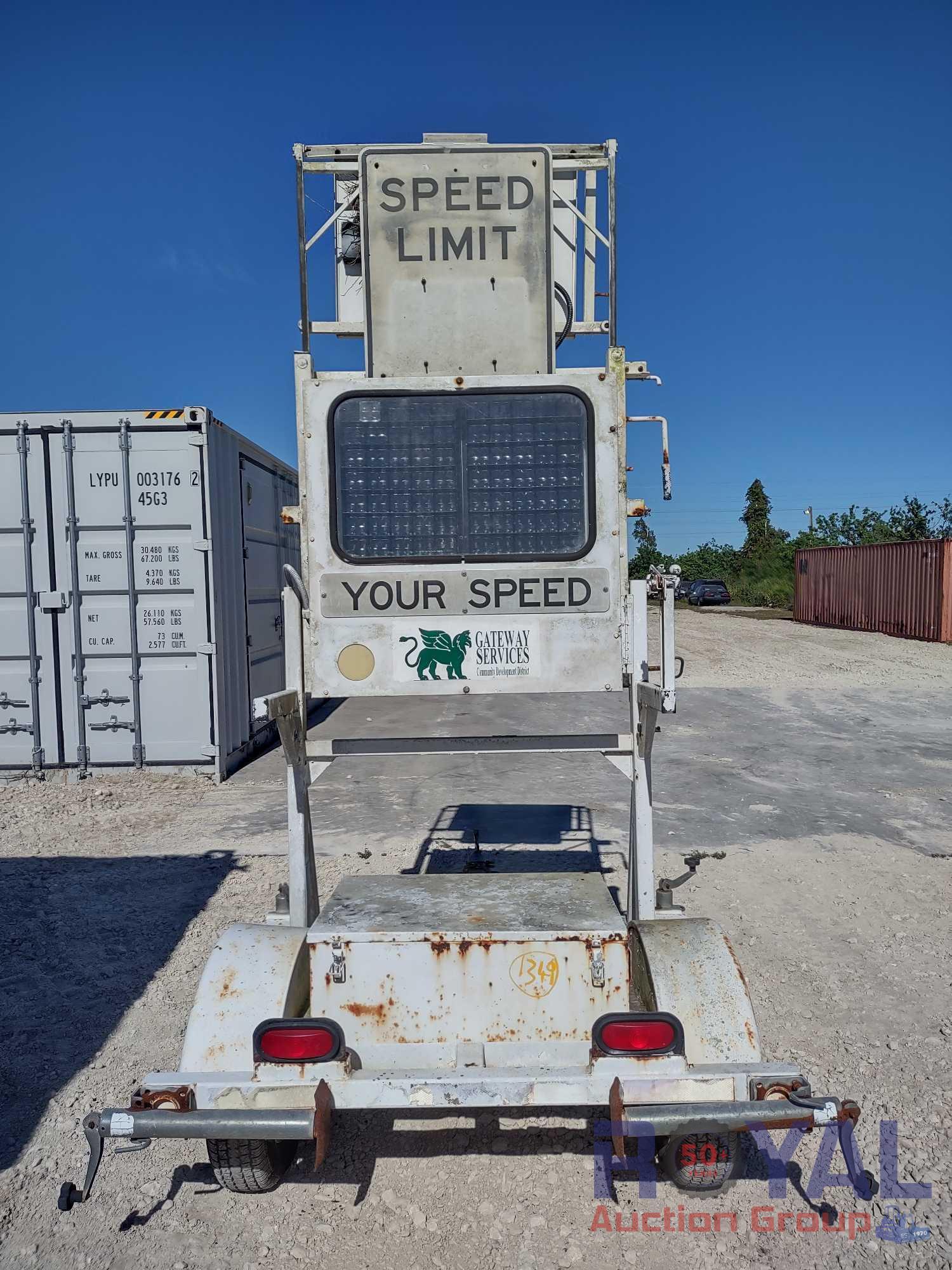 2001 Wanco Towable Solar Radar Speed Sign