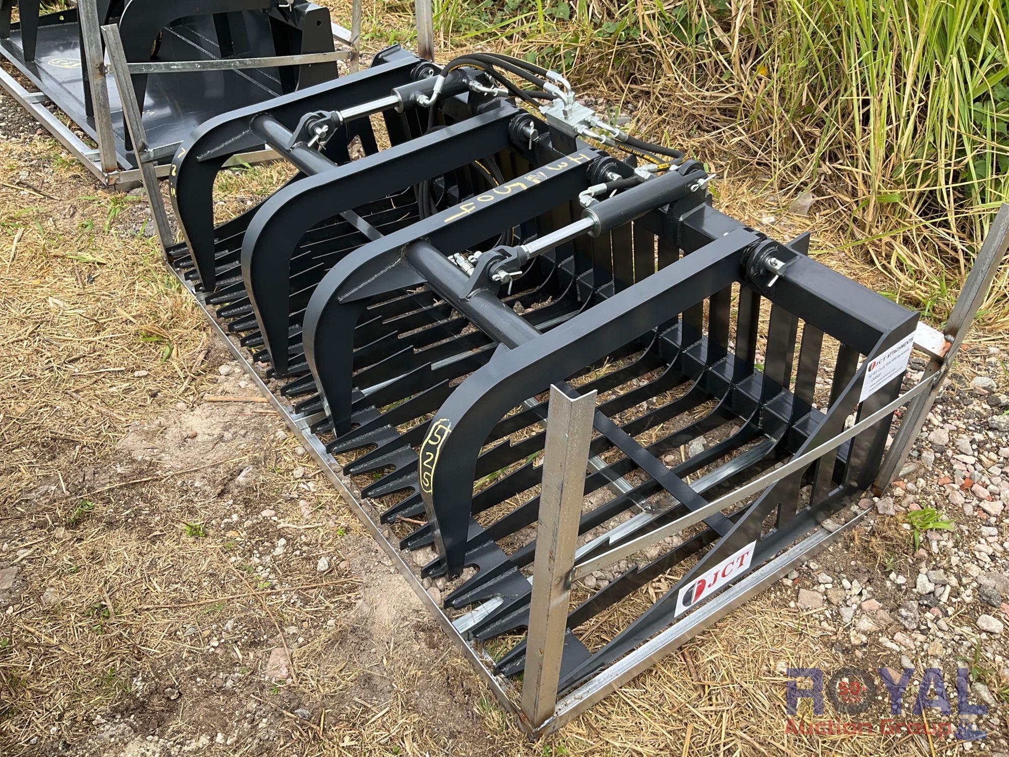 2022 Skid Steer Grapple Rake Bucket Attachment