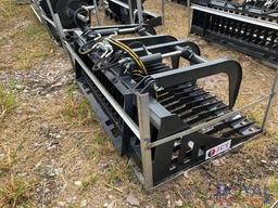 2022 Skid Steer Grapple Rake Bucket Attachment