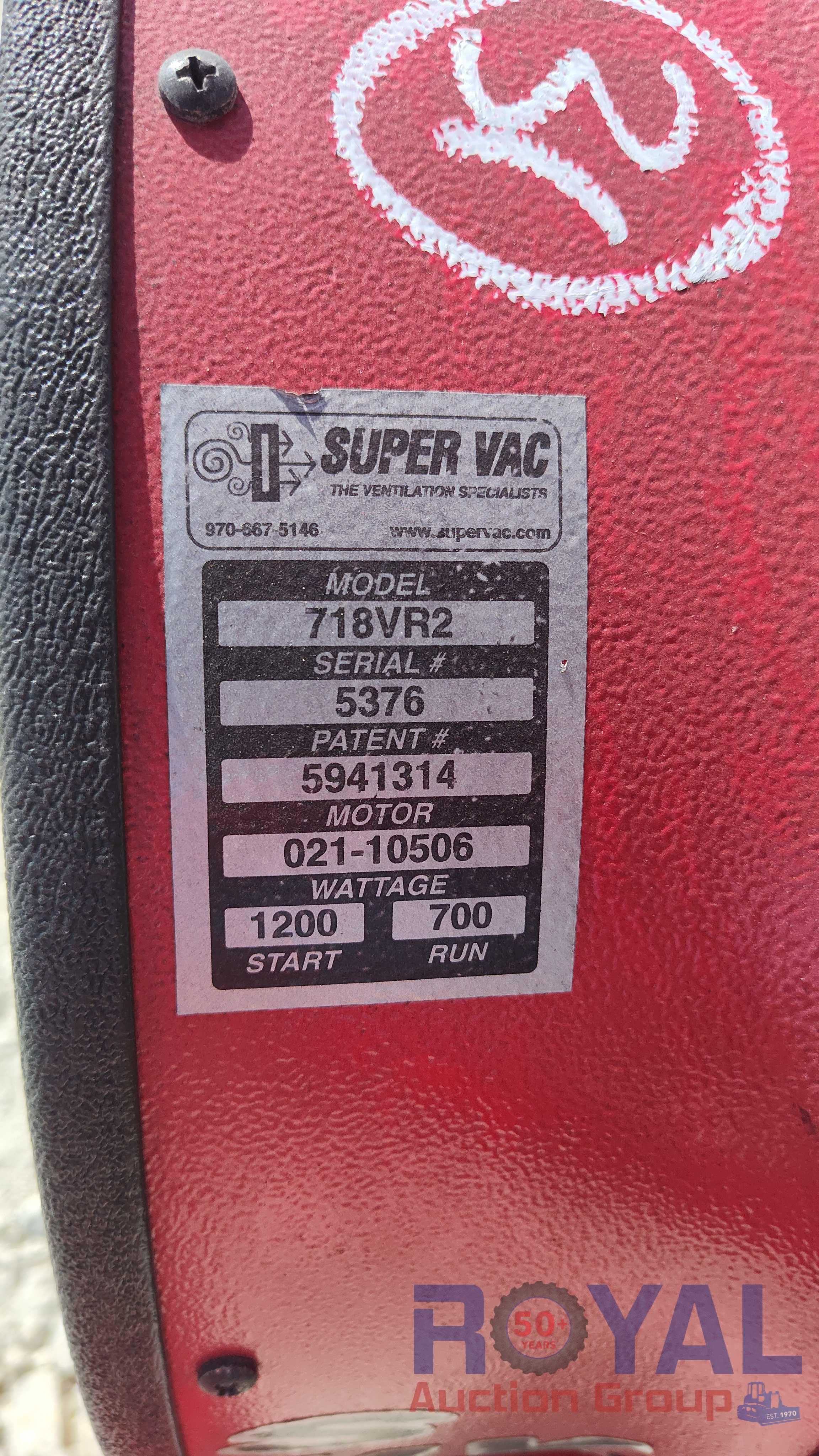Super Vac 718VR2 Ventilation Fan