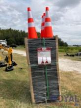 2023 Steelman 250 Unused PVC Safety Traffic Cones