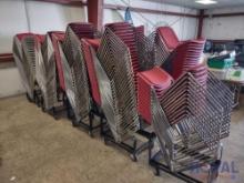 Estimate 200 Stackable Chairs and 9 Chair Carts