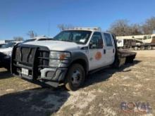 2016 Ford F550 4x4 Crew Cab Flatbed Truck