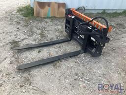 2023 Wolverine PFA-11-3300G 3,500LB Hydraulic Fork Skid Steer Attachment