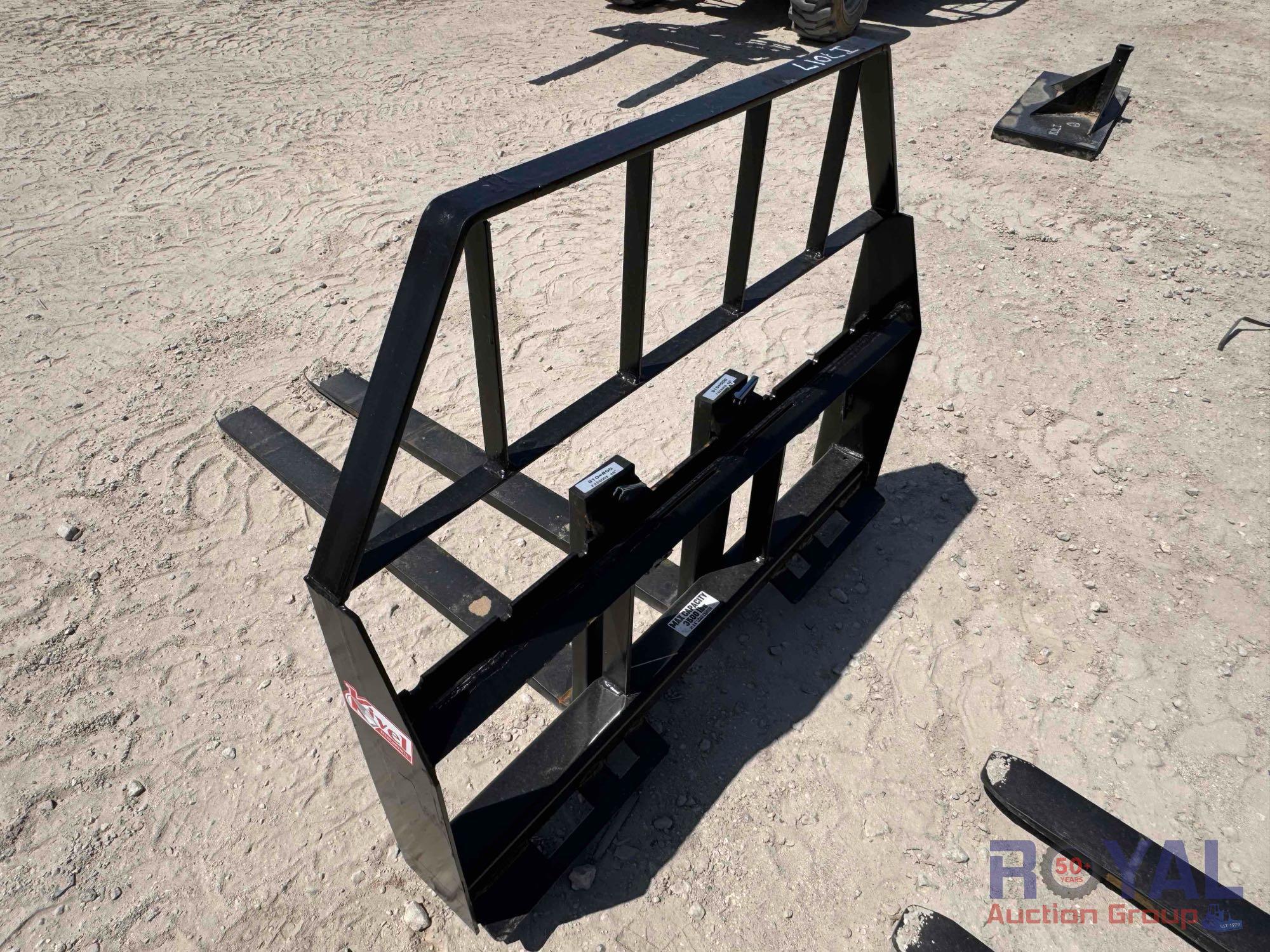 2024 Kivel 48in 3500lbs Skid Steer Fork Attachment