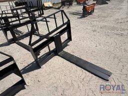 2024 Kivel 48in 3500lbs Skid Steer Fork Attachment