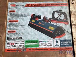 2024 TMG-TFM070 70in 3-Point Offset Ditch Bank Flail Mower