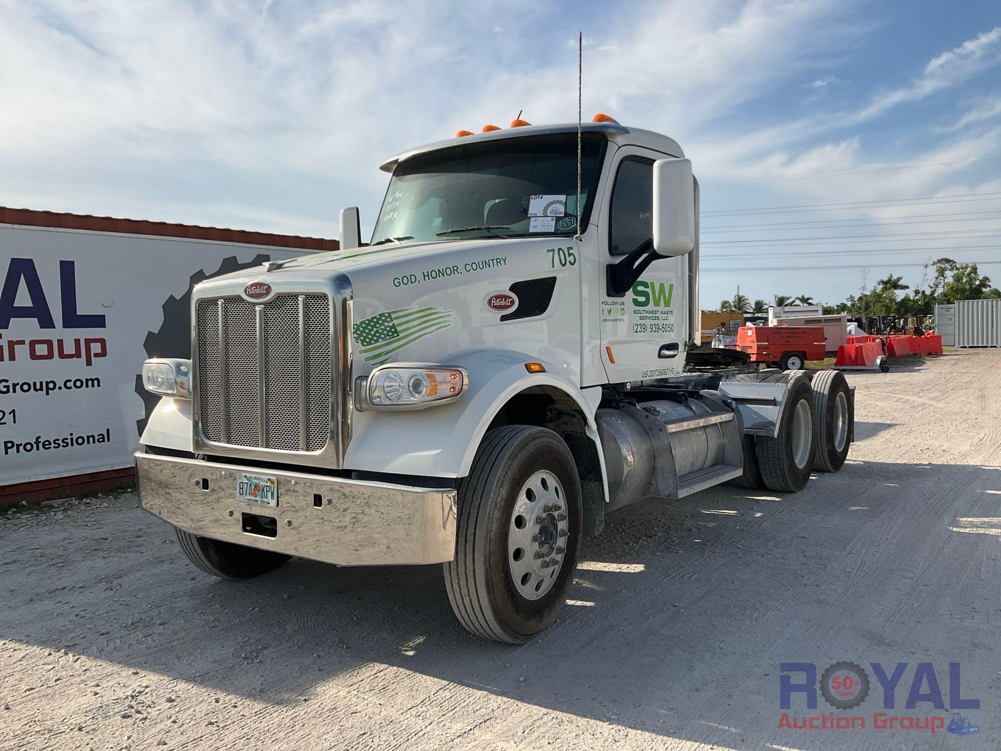 2022 Peterbilt 567 T/A Day Cab Truck Tractor With Wet Kit