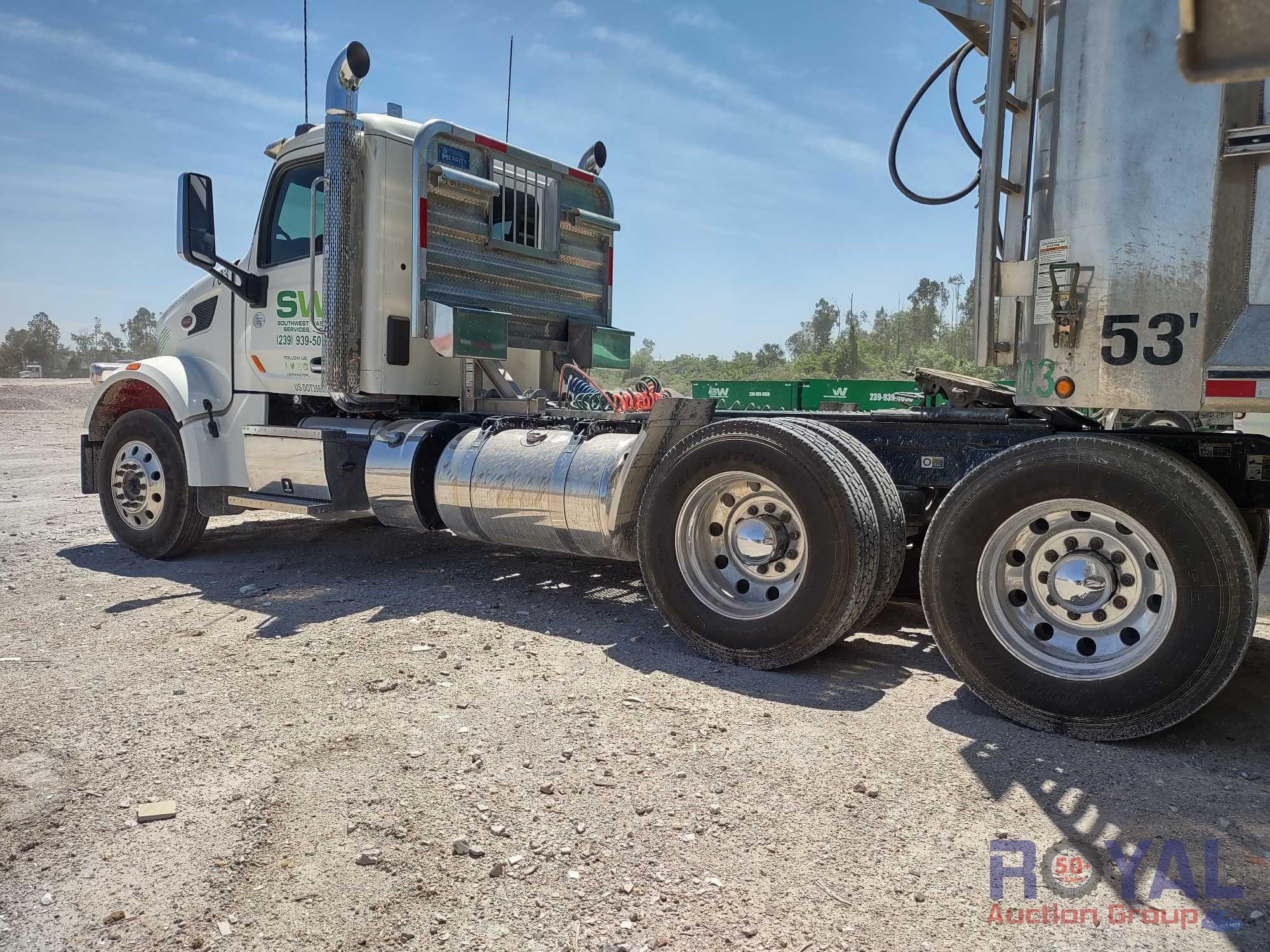 2022 Peterbilt 567 T/A Day Cab Truck Tractor With Wet Kit