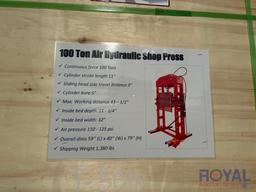 2024 100 Ton Air Hydraulic Shop Press