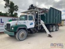 1996 Mack RD688S IMT16000S3 Tri-Axle Grapple Boom Crane Truck