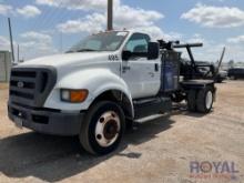 2015 Ford F650 Stellar CCR Container Carrier with Rotator Attachment Truck