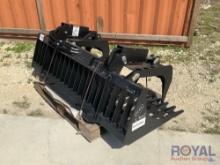 2024 BrushFox 72in Root Rake Grapple Skid Steer Attachment